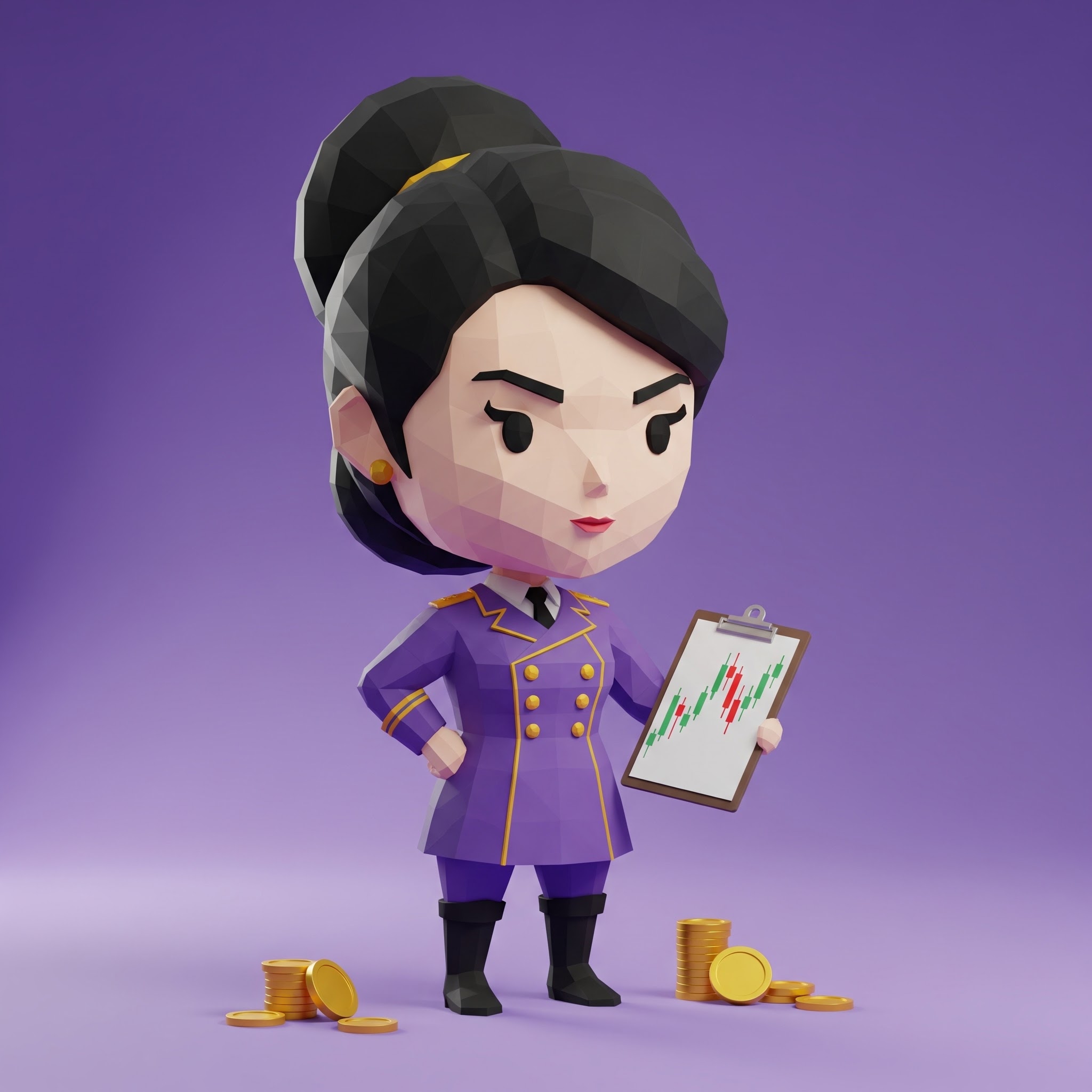 紫の司令官 — 孤独な戦略家
